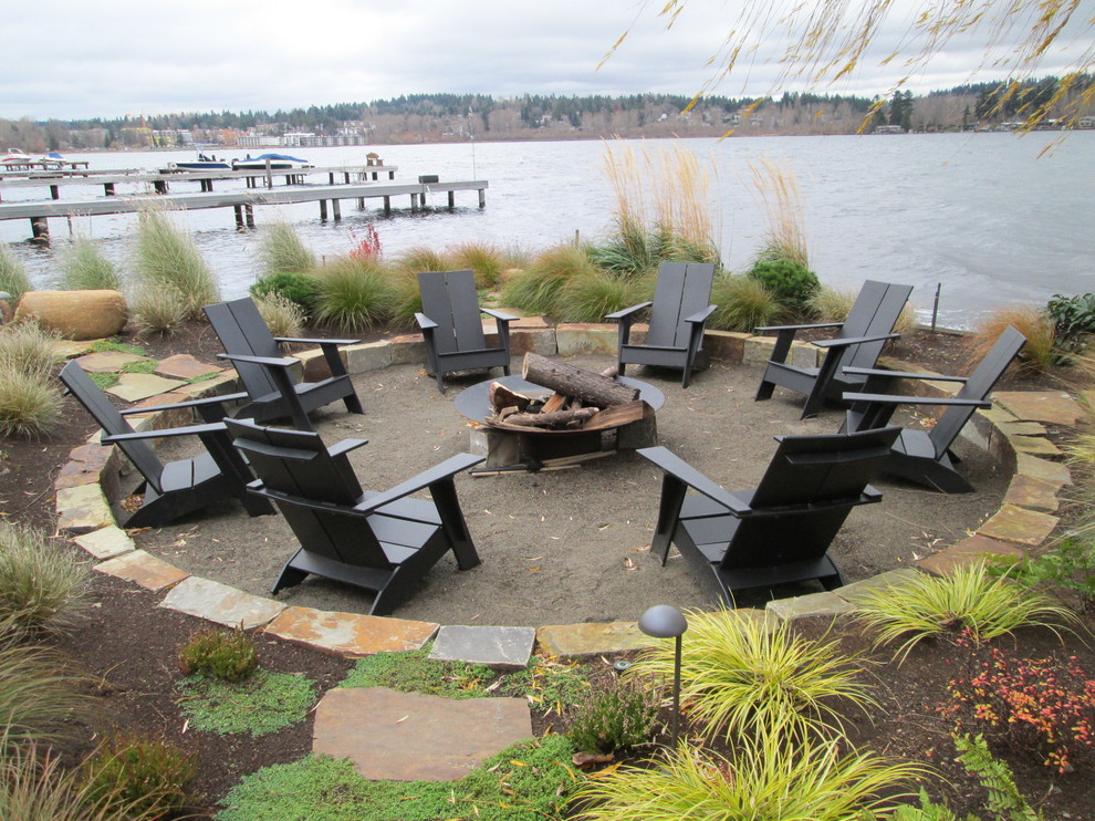 Beach style patio photo in Seattle