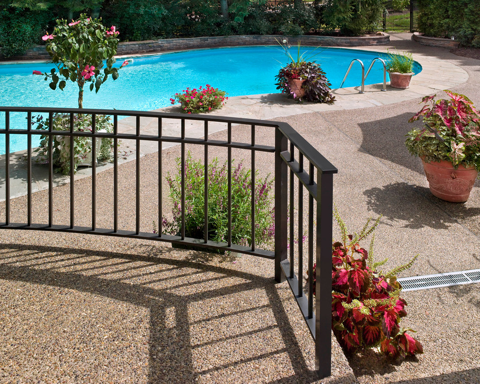 Kitchen makeover with pool patio enhancements in Mt. Lebanon