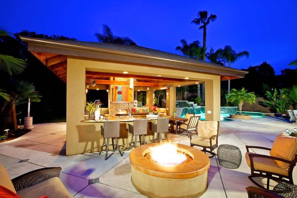 La Jolla Outdoor Living Room Contemporary Patio San Diego by Marrokal Design
