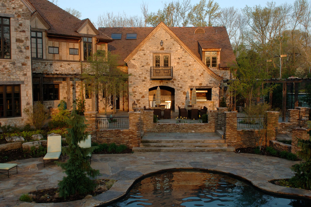 Ladue 3.2 Acre English Estate American Craftsman Patio St. Louis