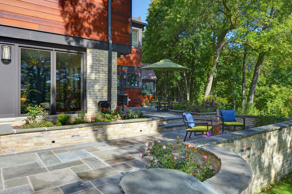 Lake Michigan House Patio Milwaukee by Auchter Construction