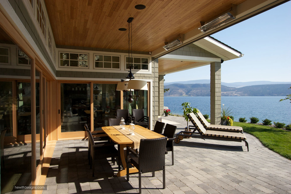 Lakefront Living Traditional Patio Vancouver by Hewitt Designs