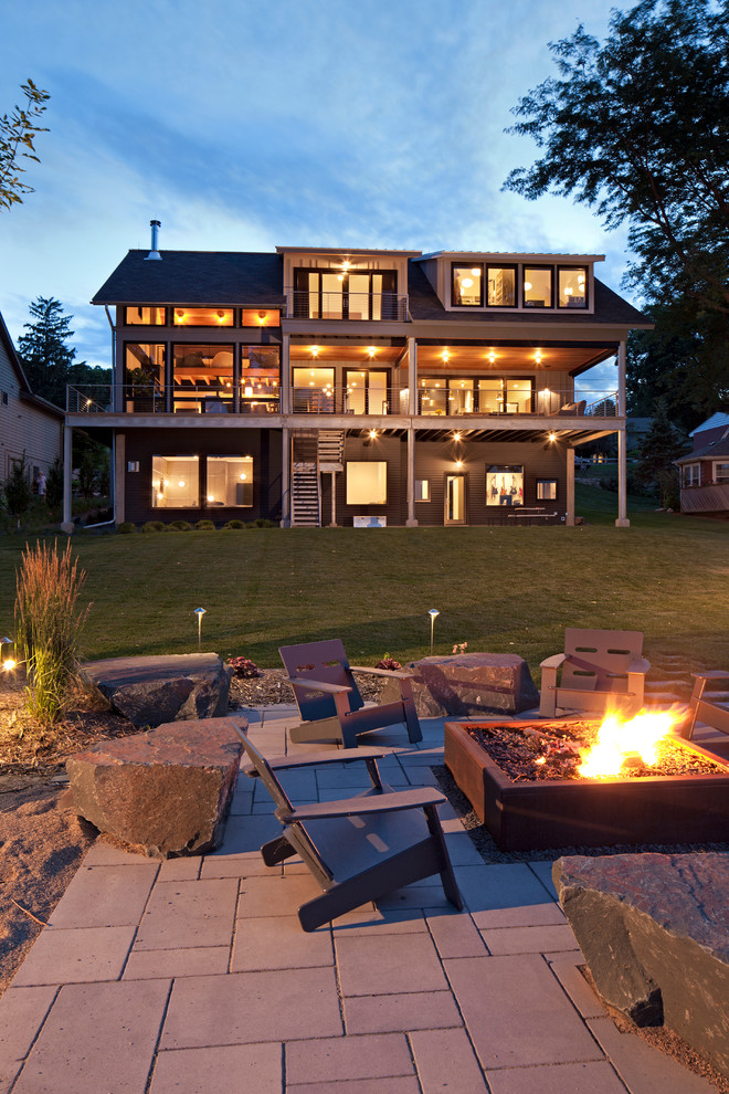 Lakefront Modern Contemporary Patio Minneapolis by John Kraemer