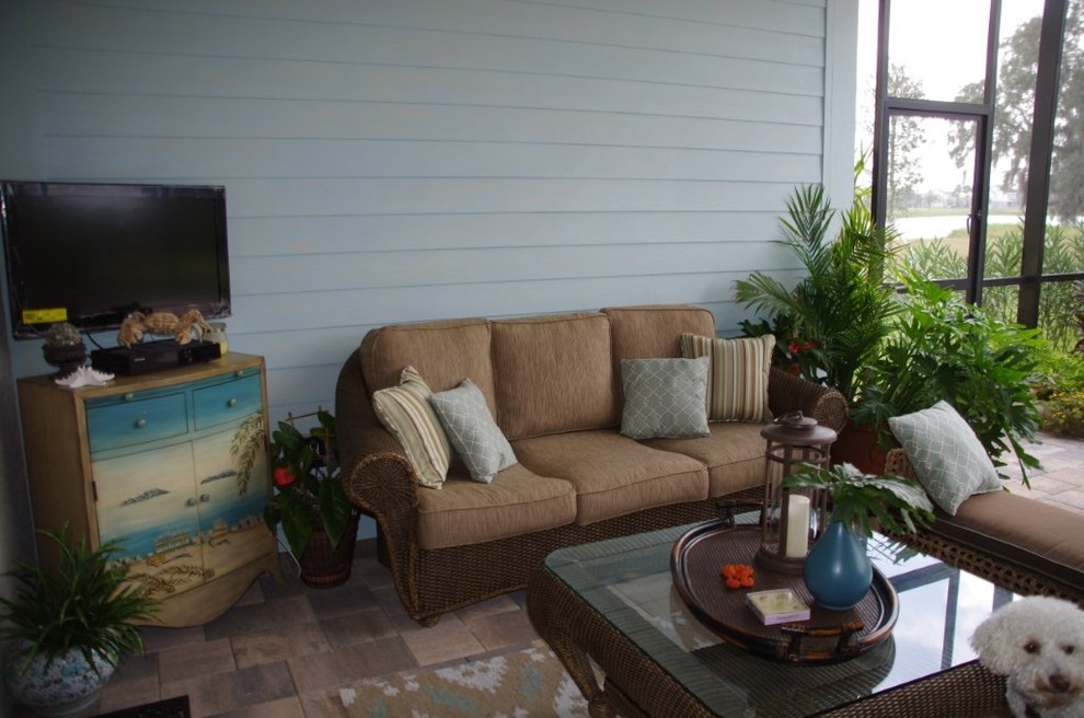 Lakewood Ranch Coastal style Traditional Patio Tampa by