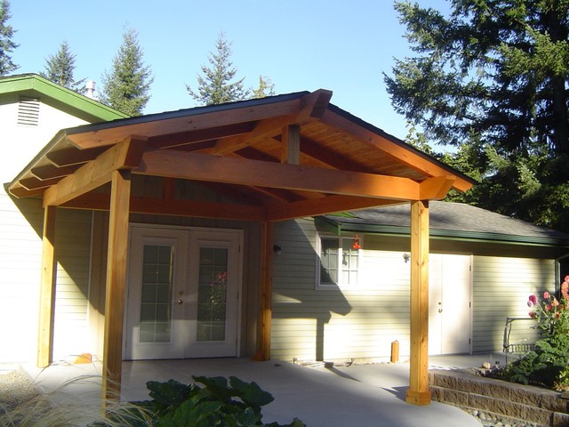 Landscape Carpentry Decks And Patios Traditional Courtyard Seattle By Smitley Construction Consulting - Wood Beam Patio Roof Landscape Carpentry Decks And Patios Traditional Courtyard Seattle By Smitley Construction Consulting - Wood Beam Patio Roof