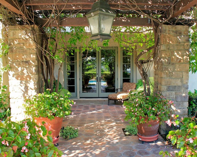 Landscaping Arts & Crafts Patio Orange County by Land Mechanics