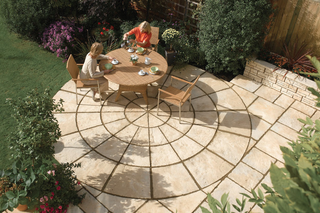 Large Circle Patio Pack Mediterranean New York By Nicolock Paving Stones And Retaining Walls Houzz Au - Circle Patio Design Ideas