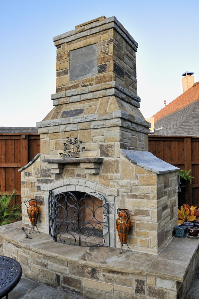 Lewisville, TX Residential Project Craftsman Patio Dallas by DalRich Design