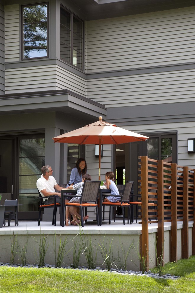 Patio - contemporary patio idea in Minneapolis with no cover