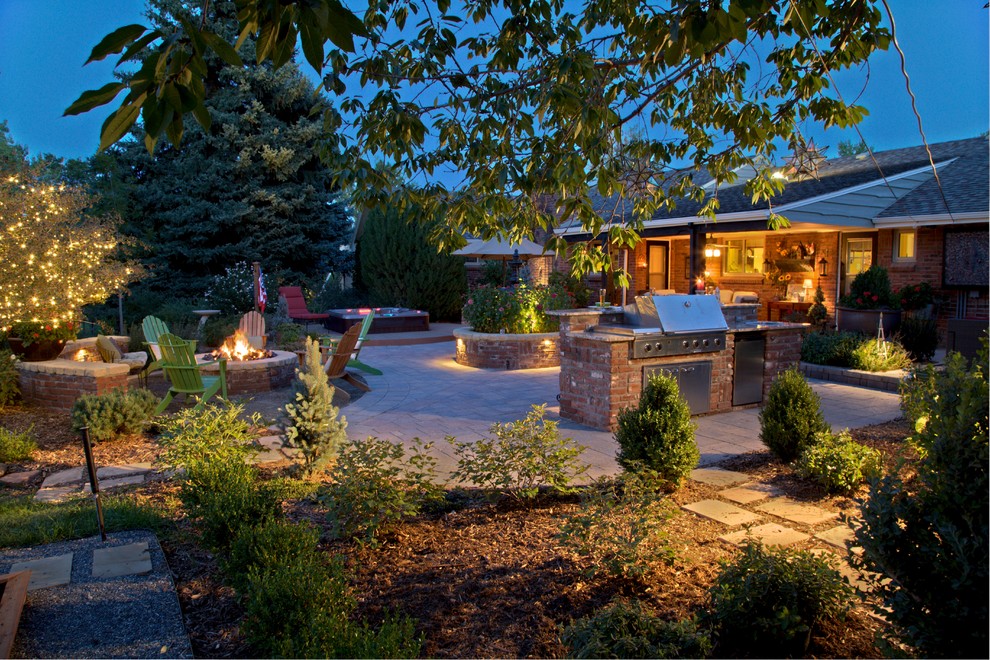 Elegant patio photo in Denver