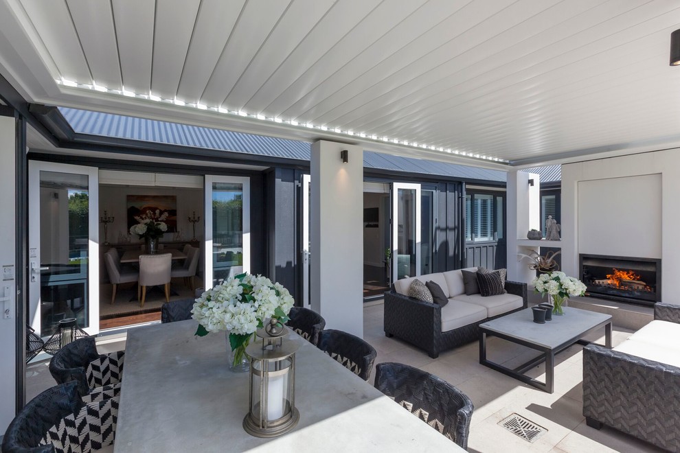 Lodge style home in the Wairarapa Transitional Patio Wellington