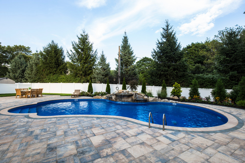 Long Island Pool Party Oasis Patio New York by Cambridge Pavingstones with ArmorTec Houzz