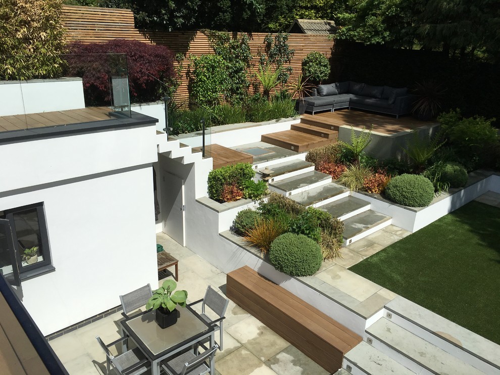 Design ideas for a contemporary patio in Essex.