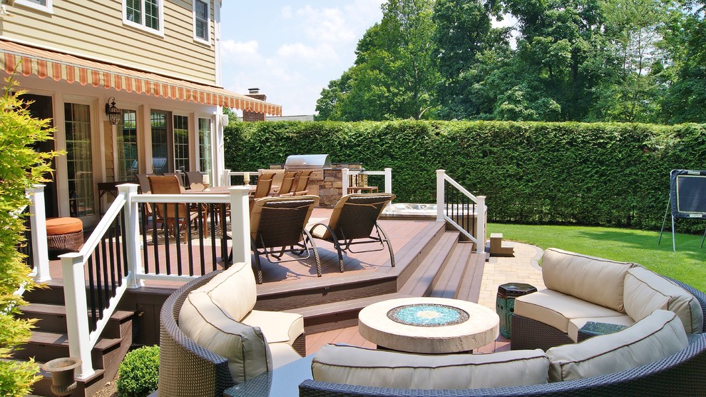 Luxurious Outdoor Living in Madison, NJ Patio New York by Deck