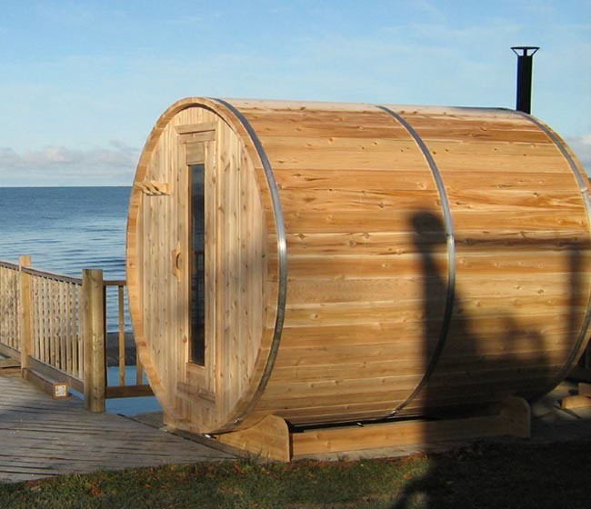 Luxury Outdoor Saunas, Oasis Hot Tub & Sauna of New England Patio Boston by Oasis Hot Tub