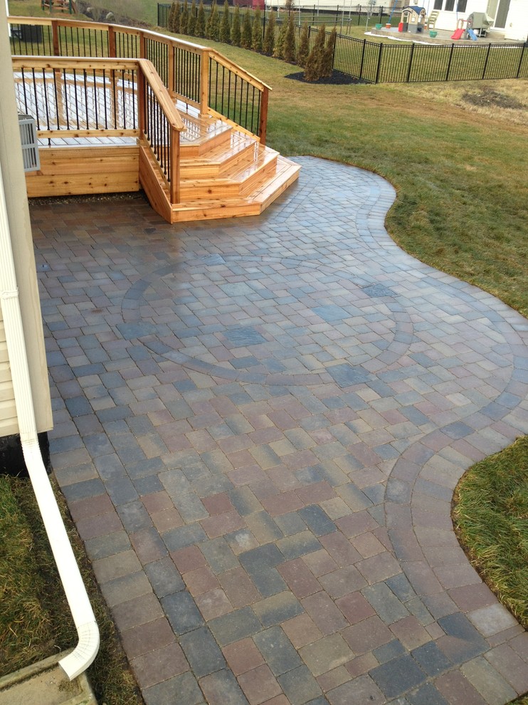 Macomb Twp Mi Cedar Deck Oaks Brick Paver Patio Traditional Detroit By Autumnwood Construction Inc Houzz Oaks Brick Paver Patio, Brick Paver Patio Contractors