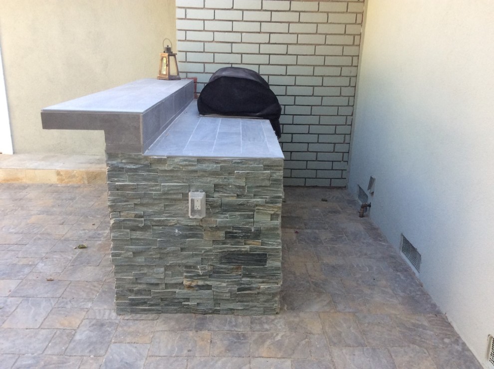 Manhattan Beach Back yard Rustic Patio Los Angeles by So Cal