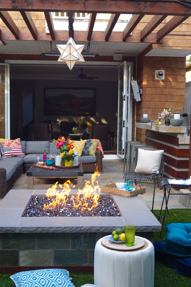 Patio Furniture Los Angeles - Large Mosaic Tile Garden Ball