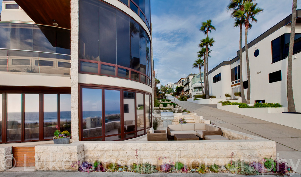 Manhattan Beach Oceanfront Landscape Design Modern Patio Los