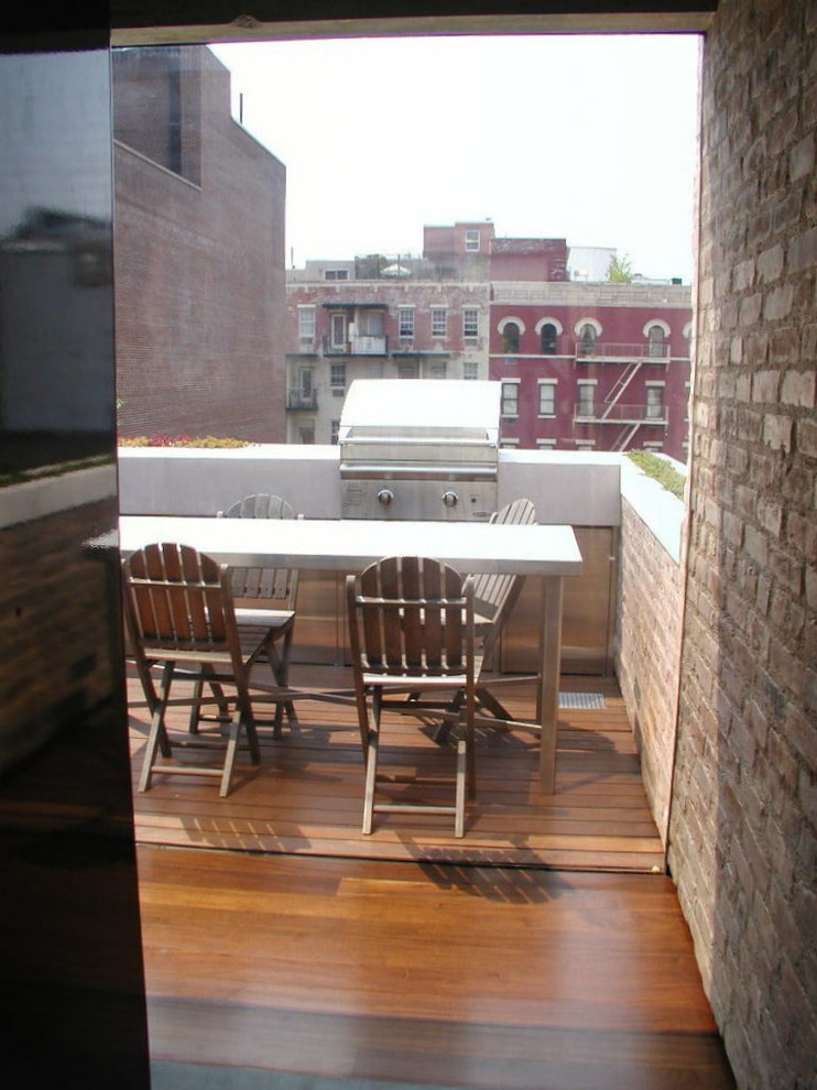 Manhattan Row House Traditional Patio New York by John H