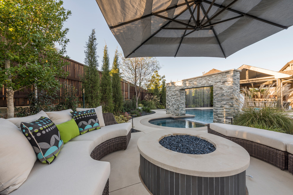 Mckinney Stonebridge Ranch Modern Outdoor Escape Modern Patio