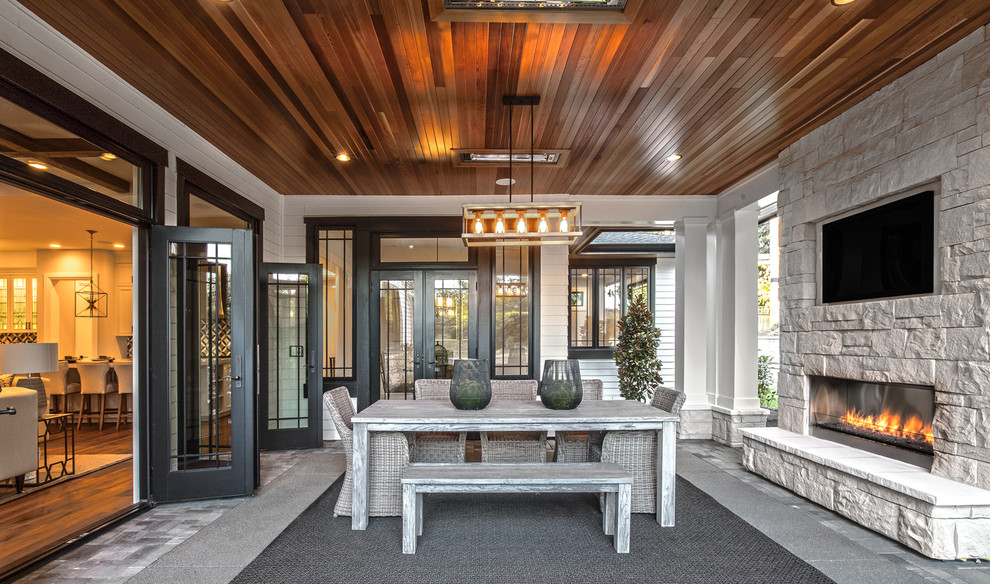 Medina Custom Home Contemporary Patio Seattle by John Buchan