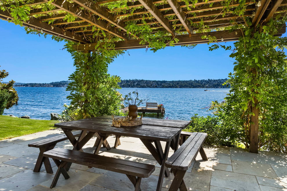 Mercer Island Waterfront Home Transitional Patio Seattle by
