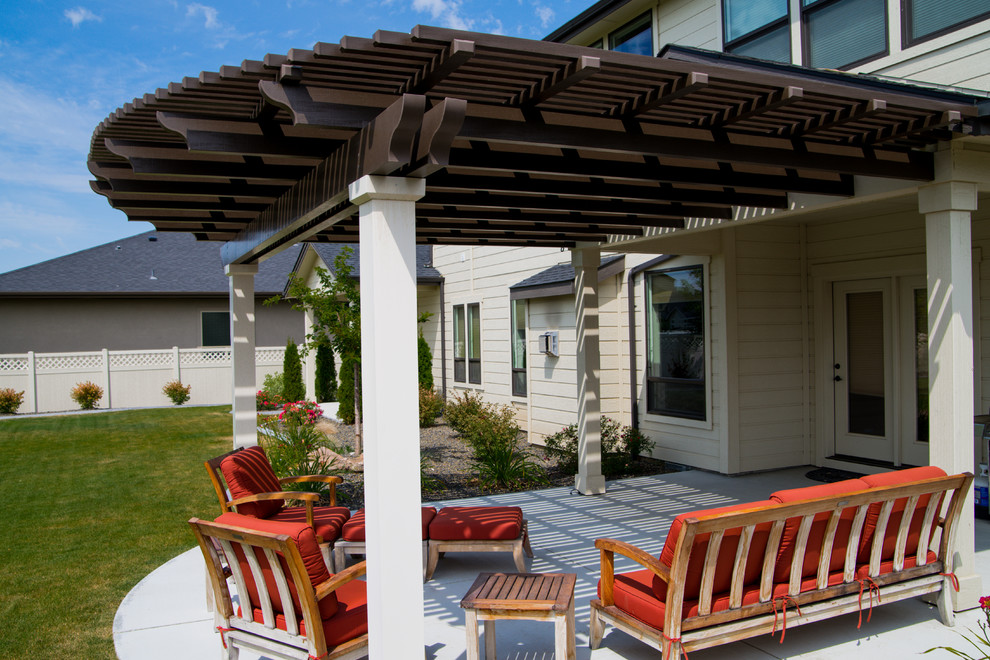 Meridian Shade Pergola Moderno Patio Boise de ShadeWorks, Inc