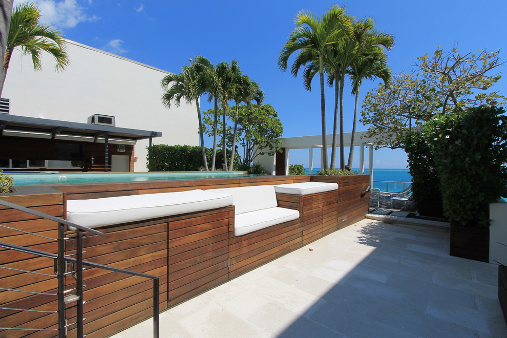 Miami Beach Penthouse Modern Patio Miami by Slate Construction