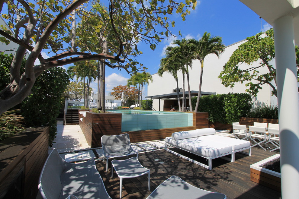 Miami Beach Penthouse Modern Patio Miami by Slate Construction