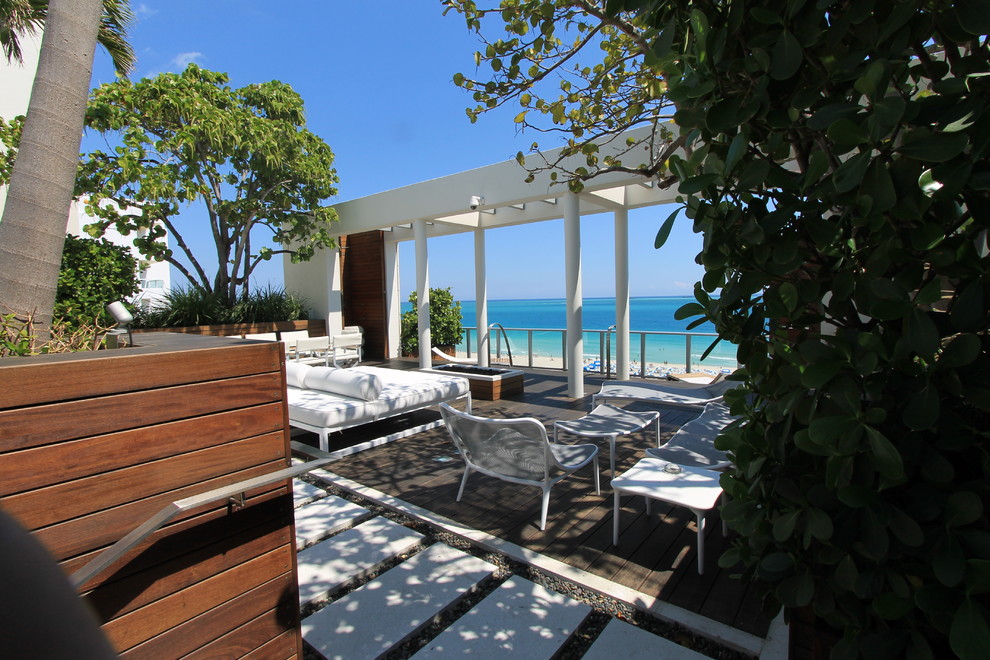 Miami Beach Penthouse Modern Patio Miami by Slate Construction