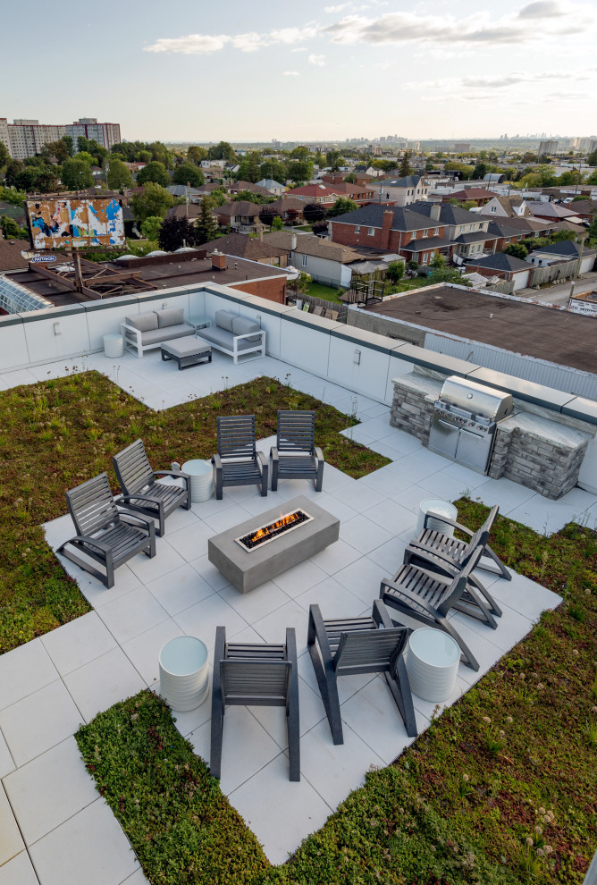 Midtown Mixed Use Condo Suite Modern Patio Toronto by Eurodale