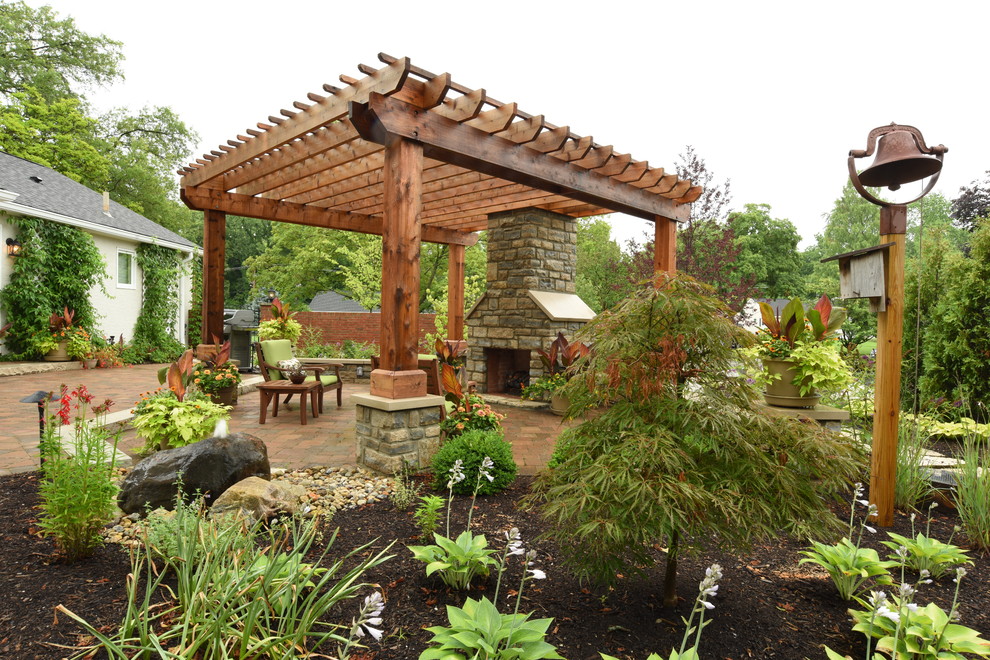 Midwest Outdoor Living in a Bird Lover's Backyard Transitional Patio Columbus by The