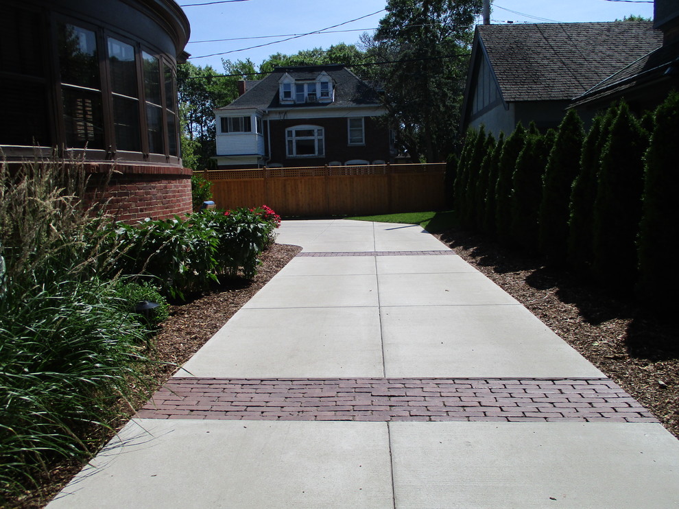 Milwaukee Front Entrance, Patio and Driveway Traditional Patio