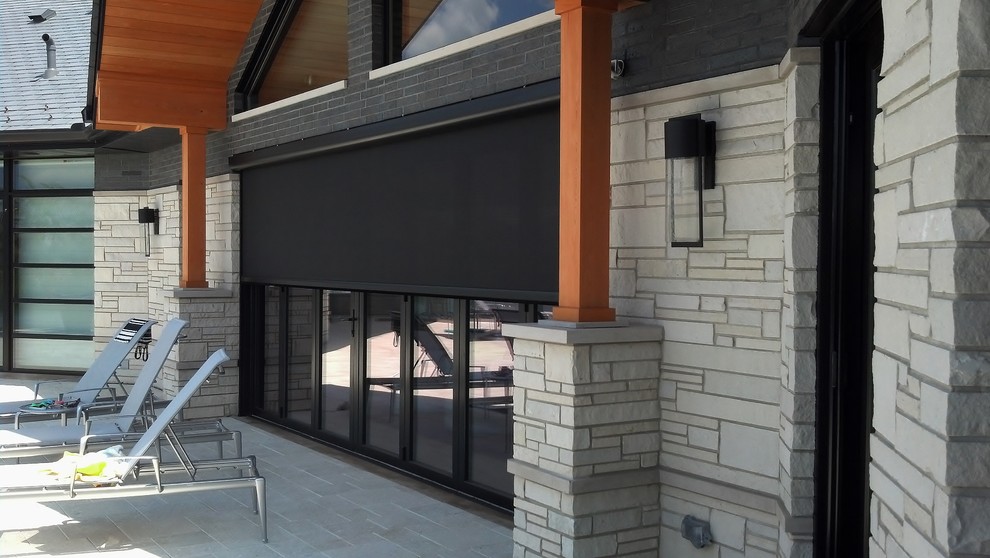 Mirage Retractable ScreensNanaWall System Modern Patio Chicago