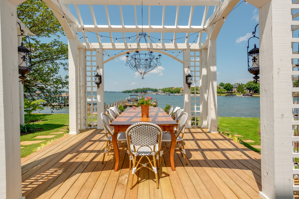 Modern Farmhouse Lake Norman Farmhouse Patio Charlotte by Elite