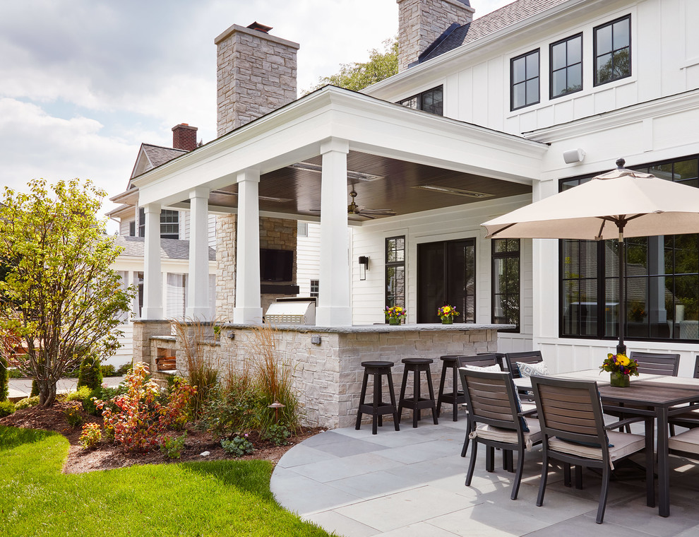 Modern Farmhouse Transitional Patio Chicago by Schwarz Lewis