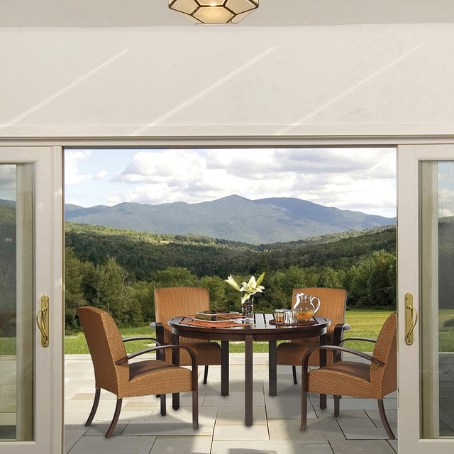 Modern Outdoor Wicker Dining Chairs Modern Patio Seattle by