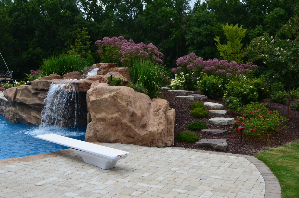 Morrisville/Cary, NC Swimming Pool, waterfall, outdoor living