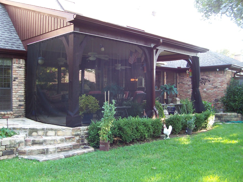 Mosquito proofing the patio Traditional Patio Dallas by