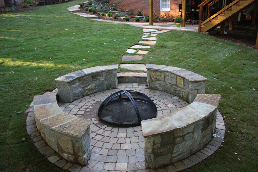 Multi purpose fire ring Traditional Patio Atlanta by Shady