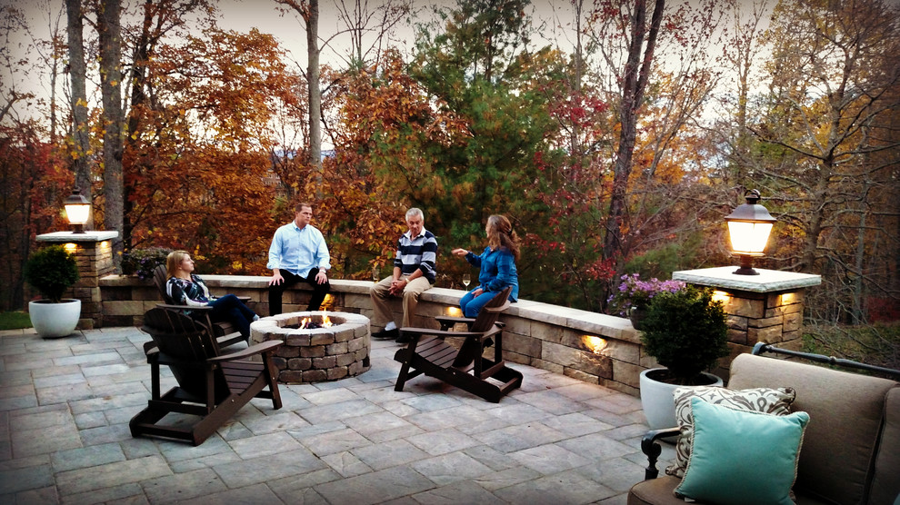 Murden Family Project Rustic Patio Other by Roanoke Landscapes