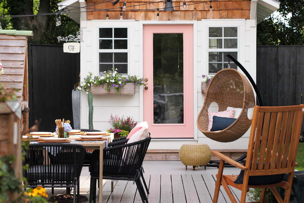 Inspiration for an eclectic patio remodel in Birmingham