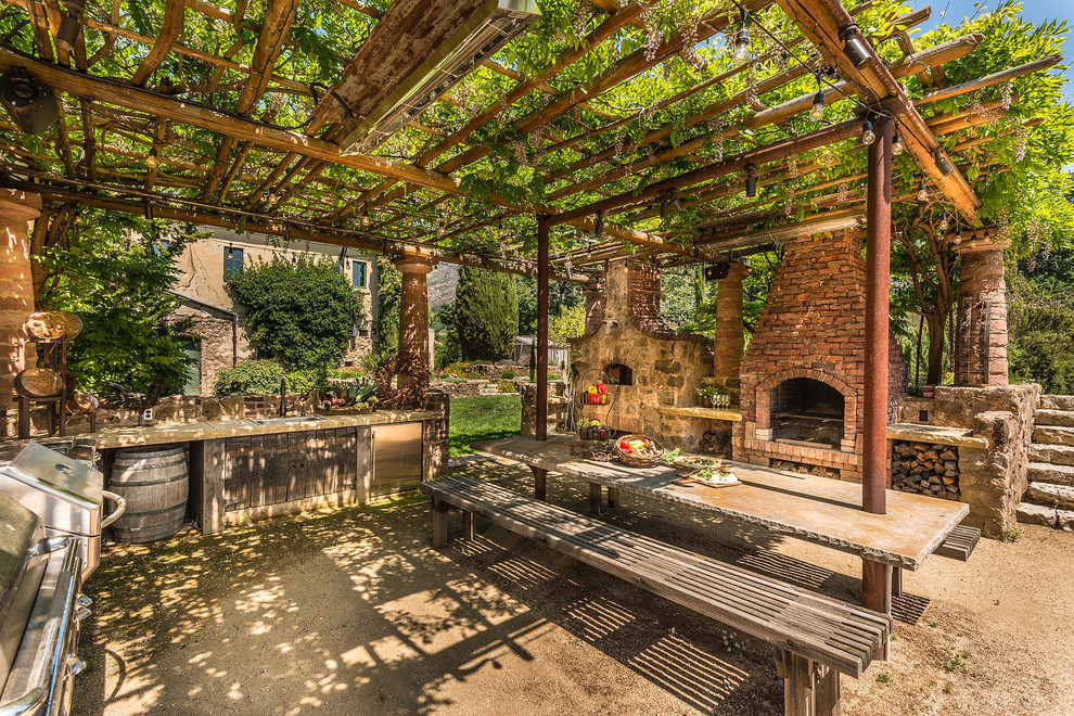 Napa Winery Outdoor Kitchen Rustic Patio San Francisco By Outdora Houzz