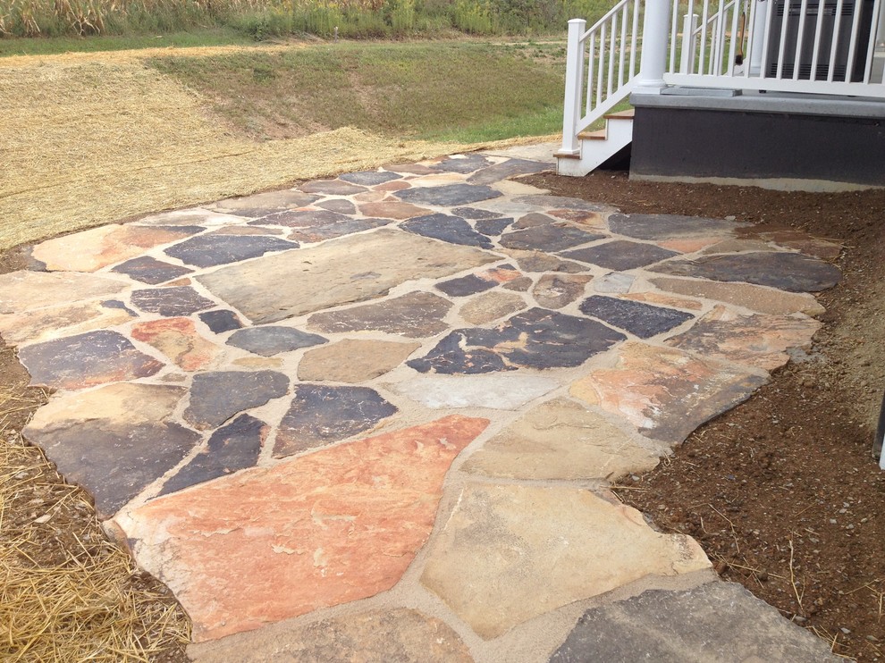 Natural Stone Patio and Walkway Lancaster, PA Rustic Patio Other