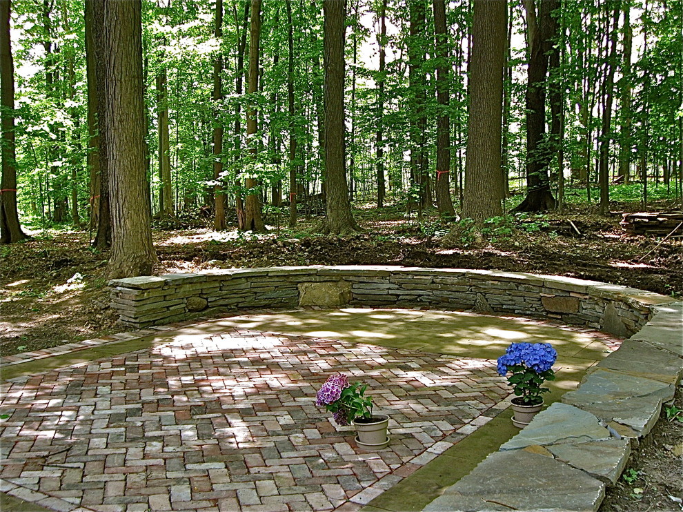 Natural Wooded Spaces Rustic Patio Cleveland by Thompson