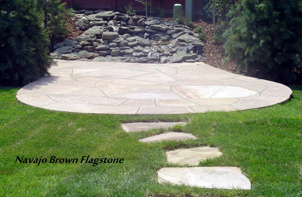 Navajo Brown Flagstone Patio Kansas City by House of Rocks Houzz