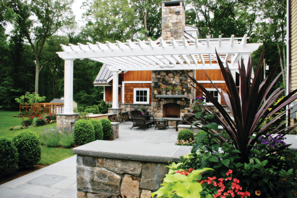 New Canaan Traditional Patio Bridgeport by Odd Job Landscaping
