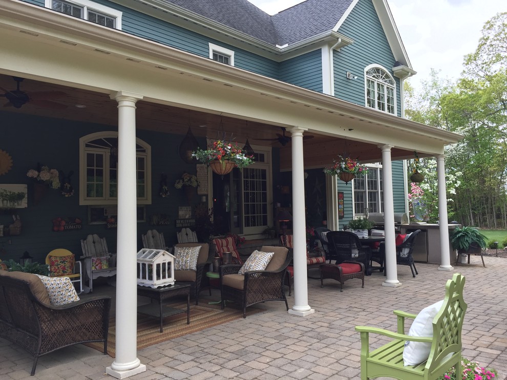 New covered patio Patio Bridgeport by Greenright Design Houzz