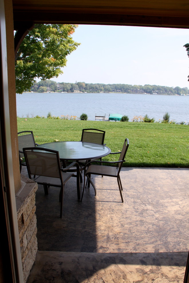 New Home Design and Build in Wayzata Rustic Patio Minneapolis